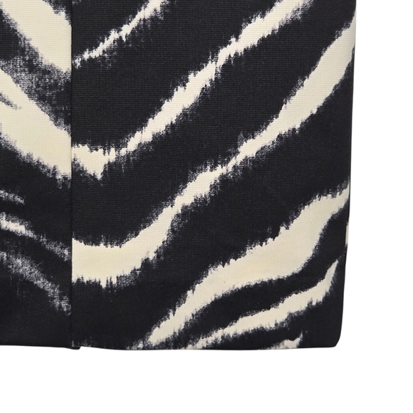Michael Kors Womens Luxury Zebra Print Office Professional Pencil Skirt Size 10 - Picture 4 of 11